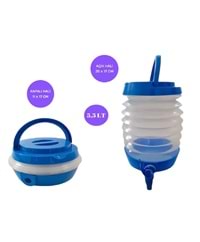 Bow55 Orıent Katlanabilir Su Sebili - Mavi