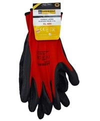 EL 480 Meşem Latex Eldiven 1/2 10 - Kırmızı/Siyah
