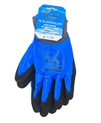 MRC-085 Miraç Mavi/Siyah Nitril İş Eldiveni 10