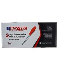 Mk4467 Bay-Tec Tekli Tornavida 5*125 (Düz)