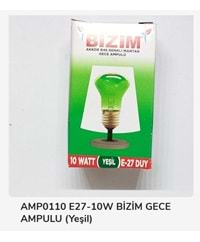Amp0110 Bizim E27-10W Gece Ampulu - Yeşil
