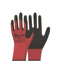 El165 Bay-El Ekstra Latex Eldiven 1/2 10 - Kırmızı/Siyah