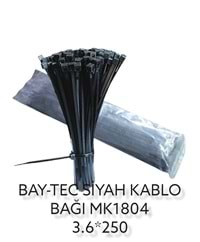 Mk1804 Bay-Tec Kablo Bağı 3.6*250Mm - Siyah