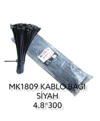 MK1809 Bay-Tec Kablo Bağı 100lü 4.8*300mm - Siyah