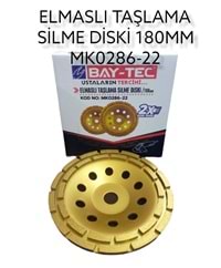 Mk0286-22 Bay-Tec Elmaslı Taşlama Silme Diski 180Mm