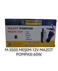 M-5500 Meşem 12V Mazot Pompası 60W