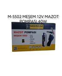 M-5502 Meşem 12V Mazot Pompası 40W