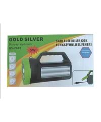 GS-2682 Gold Sılver 5W Şarjlı El Feneri