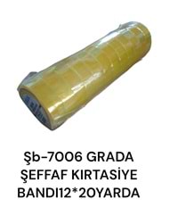 Şb-7006 Grada Şeffaf Kırtasiye Bantı 12Mm*20Yrd