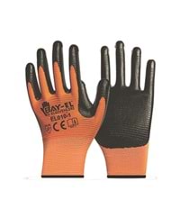 El008 Bay-El Zebra Eldiven Extra 1/2 10 -Turuncu/Siyah