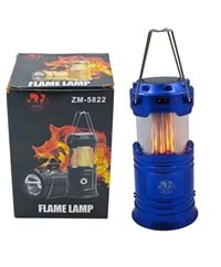 Zm-5822 Kırğıl Solar Şarjlı Led Fanus+Fener