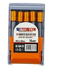 Mu2040 Bay-Tec Miknatıs Uçlu Bits Uç Ph 65Mm