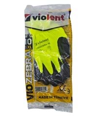 VIO2513 Violent Yeşil/Siyah Fosforlu VioZebra Eldiven 10