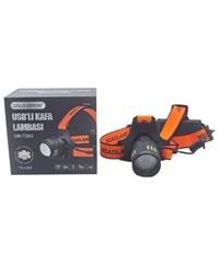 OR-T203 Gold Orion USB-C Şarjlı Led Kafa Lambası