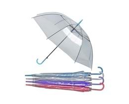 SKY-21 Skybelt Renkli Şeffaf Şemsiye