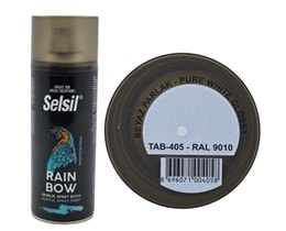 TAB-405 Selsil Raınbow Akrilik Sprey Boya 400ml - Beyaz
