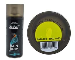 TAB-409 Selsil Raınbow Akrilik Sprey Boya 400ml - Trafik Sarı