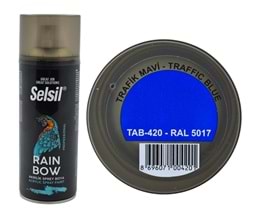 TAB-420 Selsil Raınbow Akrilik Sprey Boya 400ml - Trafik Mavi