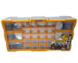 ASR-6004 Super-Bag 26lı Yatay Organizer Monoblock Çekmece Seti