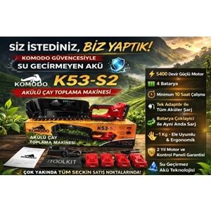 K53-S2 Komodo Şarjlı Çay Toplama Makinesi