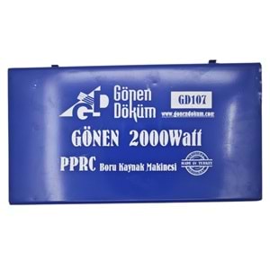 GD107 Gönen PPRC Boru Kaynak Makinesi 2000W - 50-63-75mm Kaynak Paftalı