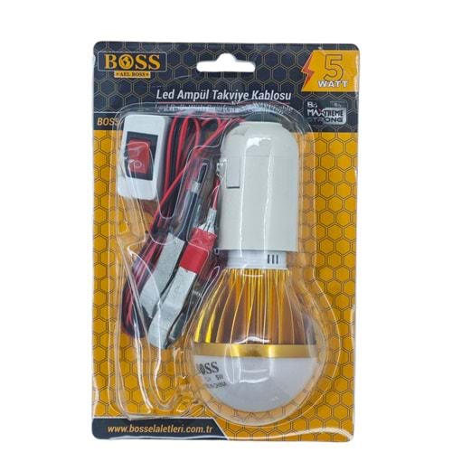 B-80376 Boss Seyyar Akü Led Lamba
