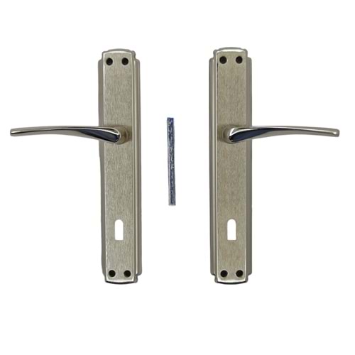 15053 Safety Saten Nikel Oda Kapı Kolu