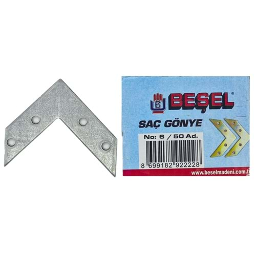 G 0001 Beşel Saç Gönye No 6 - Kalın