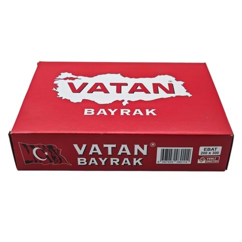 111 Vatan Ebatlı Kumaş Bayrak 200*300cm