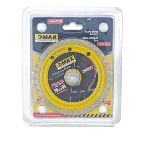 DMX-4398 Dmax Turbo Elmas Testere 115mm
