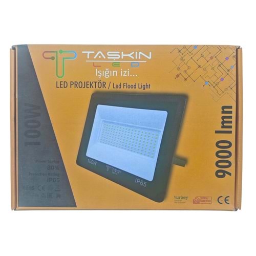 01080 Taşkın Led 100W Tablet Led Projektör 900lmn