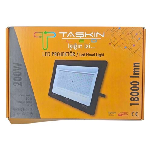01082 Taşkın Led 200W Tablet Projektör 1800lmn
