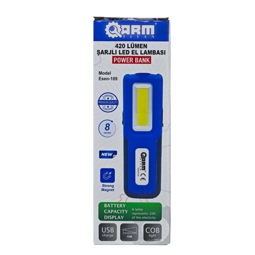 Esen-109 Arm 420 Lümen Şarjlı Led Fener