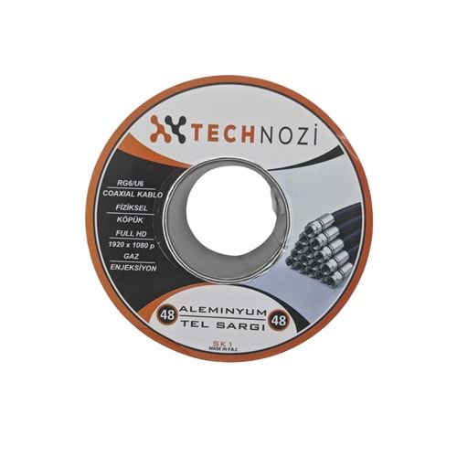 48-SK1 Technozi RG6/U6 Koaksiyel Anten Kablosu 100m