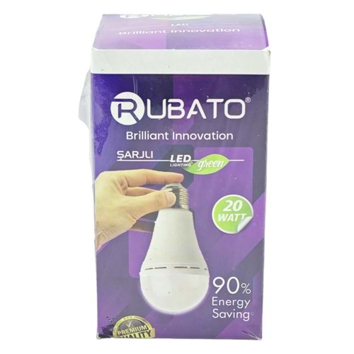 RBT-020 Rubato E27-20W Şarjlı Led Lamba