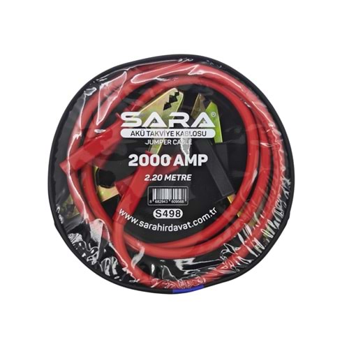 S498 Sara Akü Takviye Kablosu 2000amp