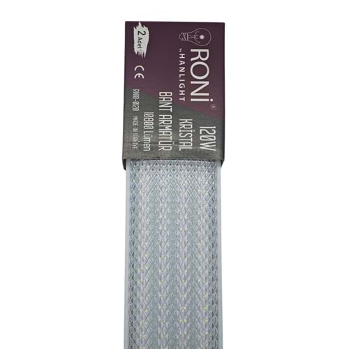 RN10-0120 Roni 120W Led Kristal Bant Armatür 120cm