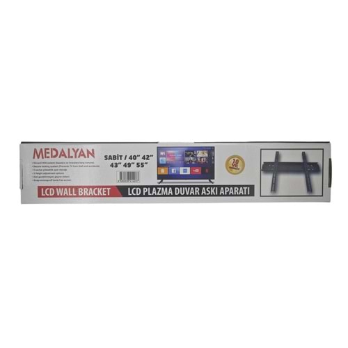 01563 Medalyan LCD-LED TV Duvar Askı Aparatı 40-55
