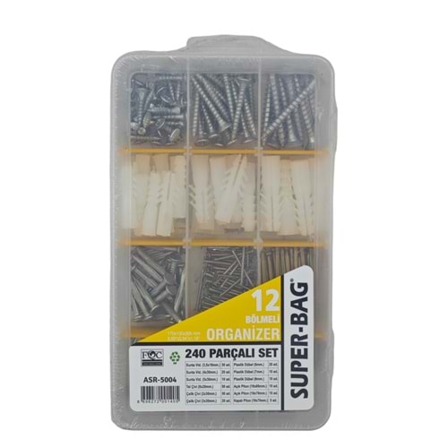 ASR-5004 Super-Bag 240 Parçali Organizer Set