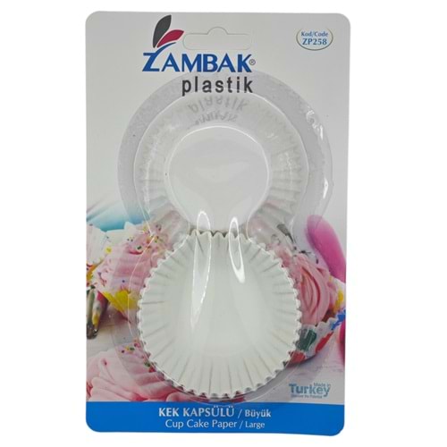 ZP258 Zambak Plastik Kek Kapsülü - Büyük