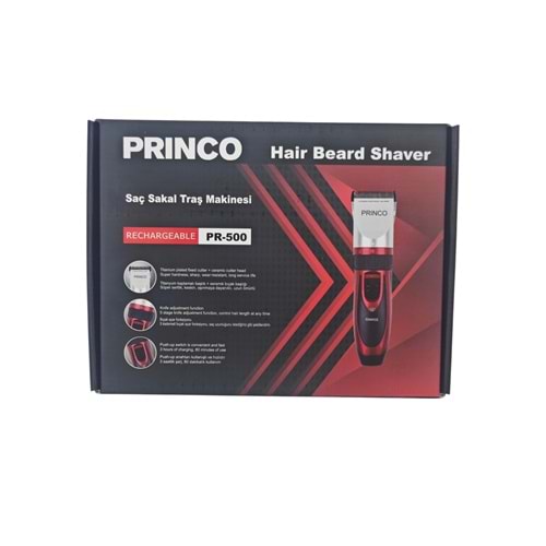 PR-500 Princo Şarjlı Saç Sakal Traş Makinesi