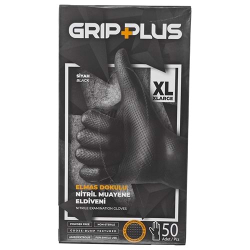 6246 Grip Plus Elmas Dokulu (XL) Muayene Eldiveni 50li