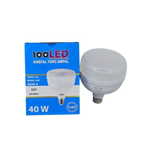 K40 100 Led E27-40W Kristal Torc Ampul