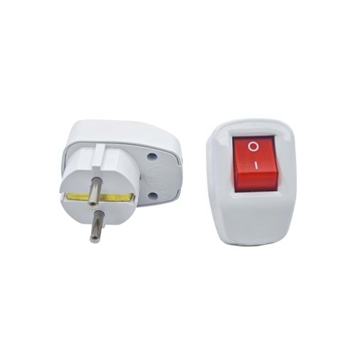 B1141 Setel 16A Anahtarlı Topraklı Erkek Fiş