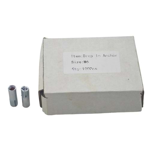 ASC CDB M6 Asçelik Çakmalı Çelik Dübel M6 24mm