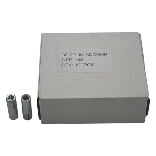 ASC CDB M8 Asçelik Çakmalı Çelik Dübel M8 30mm