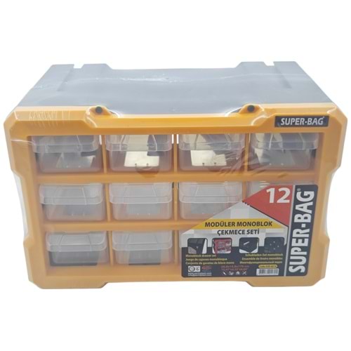 ASR-6014 Super-Bag 12li Modüler Monoblok Çekmece Seti