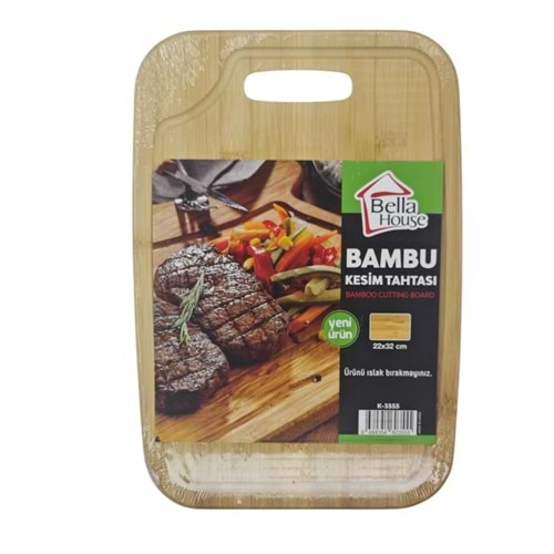 K-3555 Bella House Bambu Kesim Tahtası 22*32cm