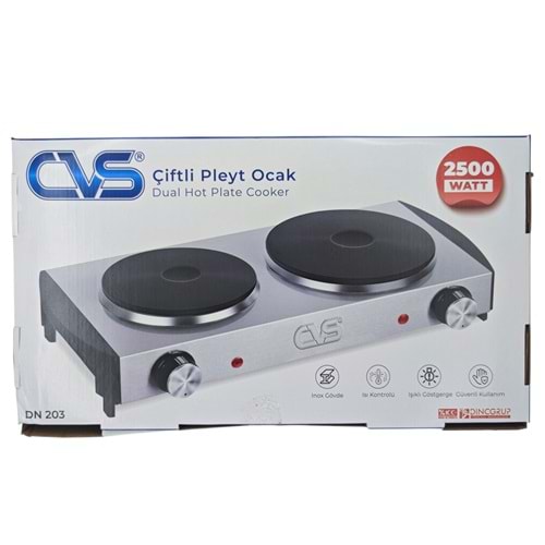 DN 203 CVS Elektrikli Çiftli Pleyt Ocak 2500W