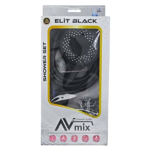 AV-246 Avmix Elit Black Duş Seti